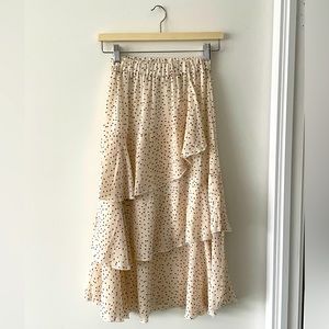 Tiered Midi Skirt